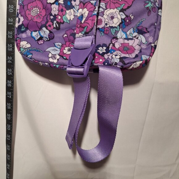 Vera Bradley Sling Crossbody Bag/Pack Backpack Purple Floral - Picture 4 of 16